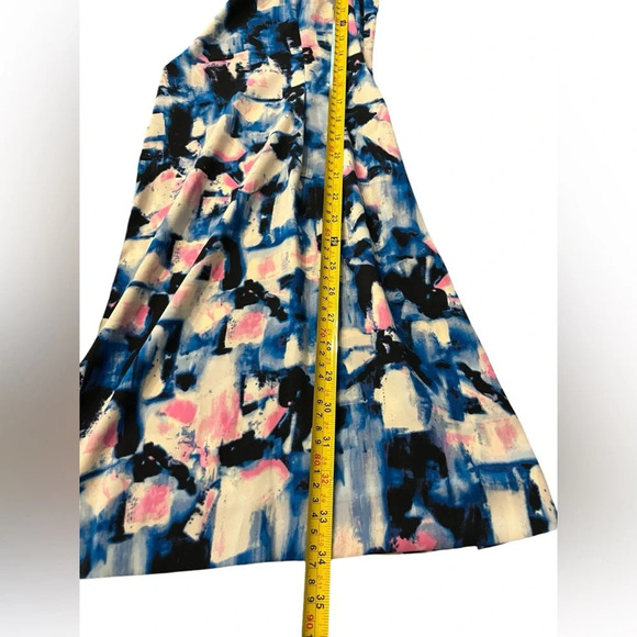 Rachel Rachel Roy Black Twilight Sleeveless Crew-Neck Printed Abstract Dress - Picture 9 of 9